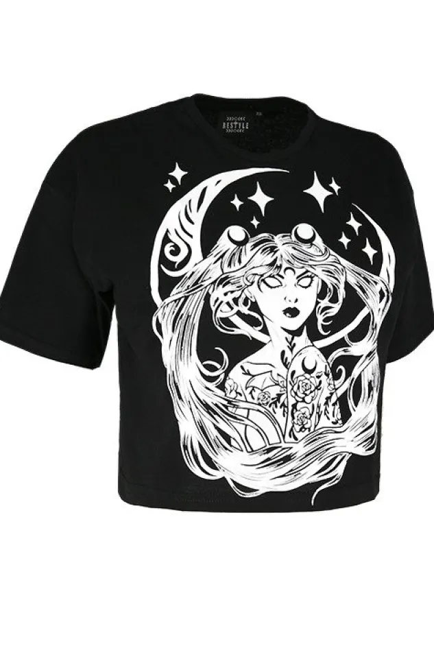 Restyle Gothic blouse, nugoth t-shirt SAILOR MOON CROP TOP