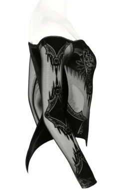 Restyle GOTHIC CHAPEL BODYSUIT OFF SHOULDERS