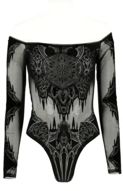 Restyle GOTHIC CHAPEL BODYSUIT OFF SHOULDERS