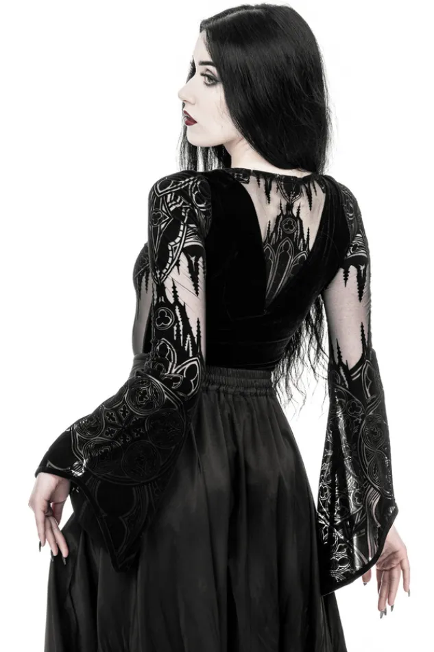 Restyle Gothic Chapel Bodysuit Vneck