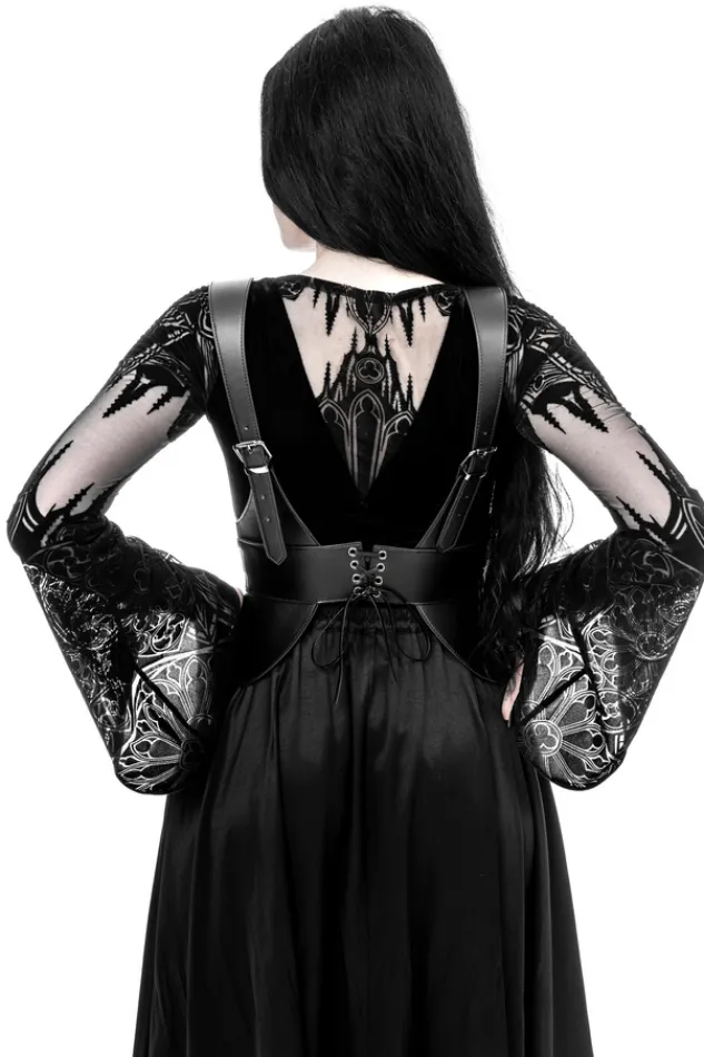 Restyle Gothic Chapel Bodysuit Vneck