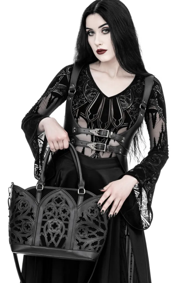 Restyle Gothic Chapel Bodysuit Vneck