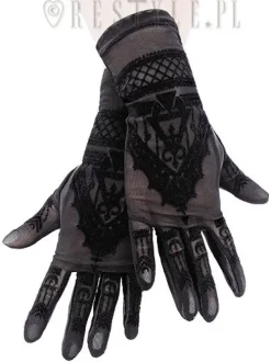 Restyle Gothic mesh gloves mehndi pattern, alchemical symbols