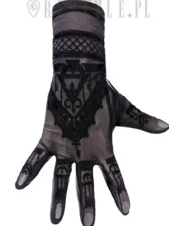Restyle Gothic mesh gloves mehndi pattern, alchemical symbols