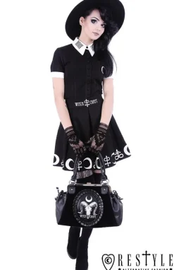 Restyle Gothic mesh gloves mehndi pattern, alchemical symbols