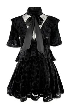 Restyle Gothic schoolgirl DEVOURED DRESS with a bow