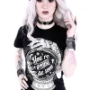 Restyle Gothic t-shirt with a magic ball "You're gonna die soon"