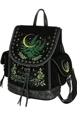 Restyle HERBAL BACKPACK with fern and crescent embroidery