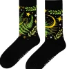 Restyle HERBAL JACQUARD SOCKS FERN LEAVES AND CRESCENT