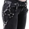 Restyle Hips belt gothic accessory, harness, O-rings "TRIANGLE BELT"