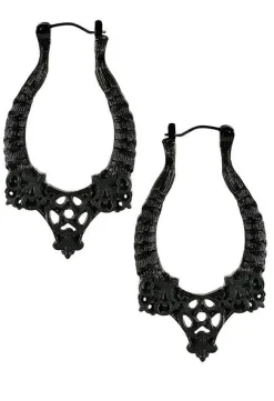 Restyle Horns Earrings Black