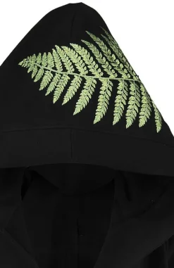 Restyle Long, gothic Fern Hoodie with oversized hood "FOREST WITCH"