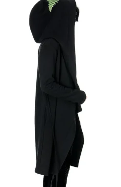 Restyle Long, gothic Fern Hoodie with oversized hood 