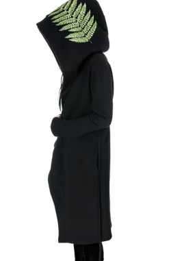 Restyle Long, gothic Fern Hoodie with oversized hood 