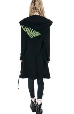 Restyle Long, gothic Fern Hoodie with oversized hood 