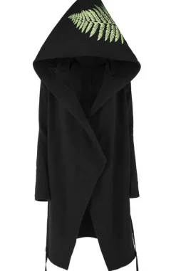 Restyle Long, gothic Fern Hoodie with oversized hood 