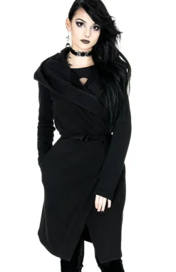 Restyle Long, gothic Fern Hoodie with oversized hood 