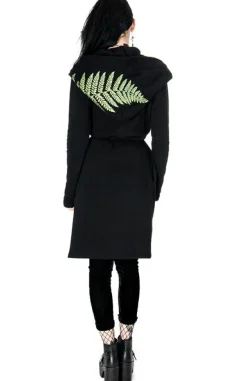 Restyle Long, gothic Fern Hoodie with oversized hood 