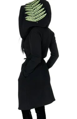 Restyle Long, gothic Fern Hoodie with oversized hood 