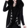 Restyle Long, Runic jacket with oversized hood "RUNES HOODIE"