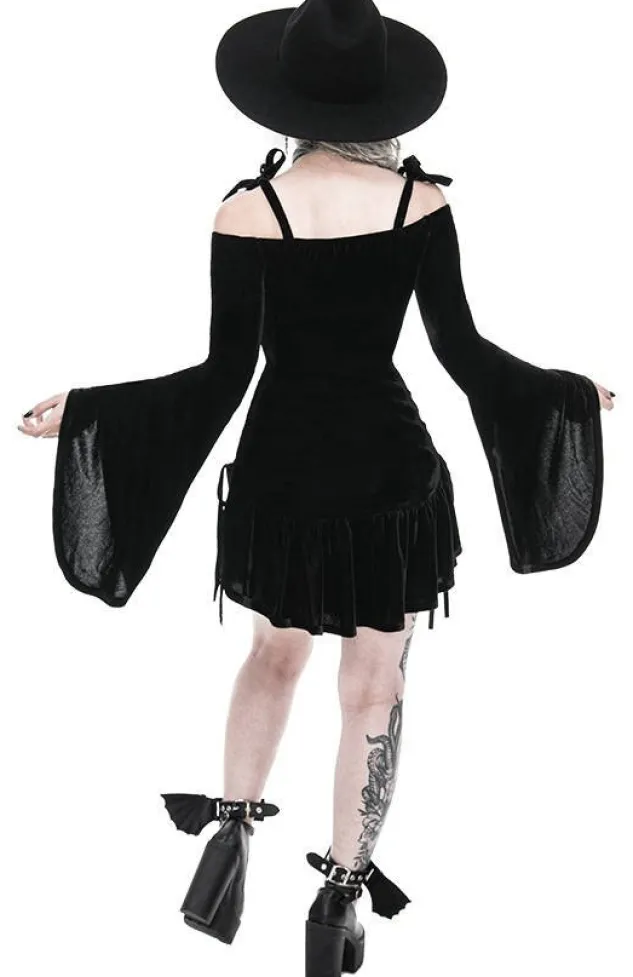 Restyle LUCRETIA DRESS draped heart neckline dress