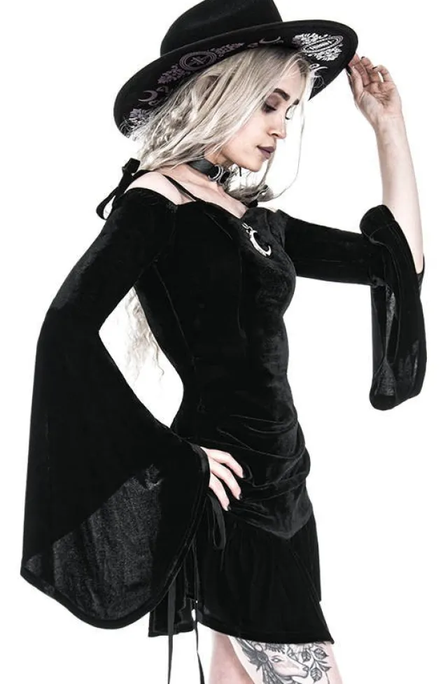 Restyle LUCRETIA DRESS draped heart neckline dress
