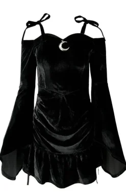 Restyle LUCRETIA DRESS draped heart neckline dress