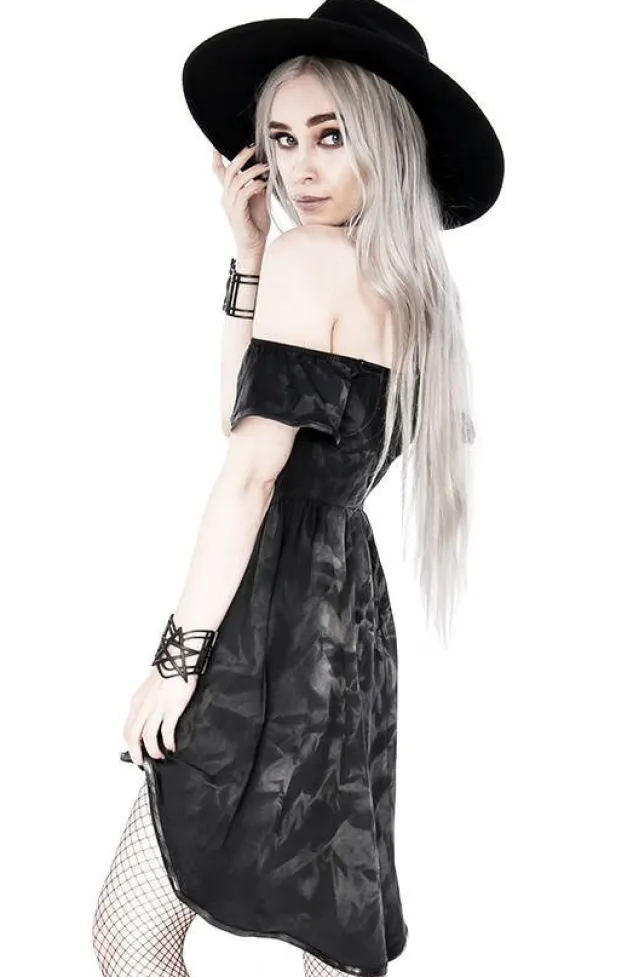 Restyle Pentagram Choker Tunic Gothic Dress with harness