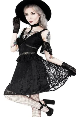 Restyle Pentagram Lace Dress with collar