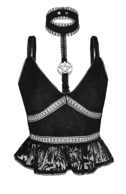 Restyle Pentagram Lace Top