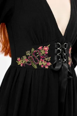 Restyle POISONED PETAL MIDI DRESS