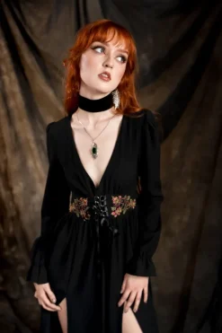 Restyle POISONED PETAL MIDI DRESS
