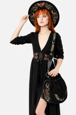 Restyle POISONED PETAL MIDI DRESS