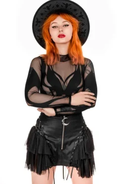 Restyle ROSARIUM LASER CUT HAT, cathedral wide brim hat