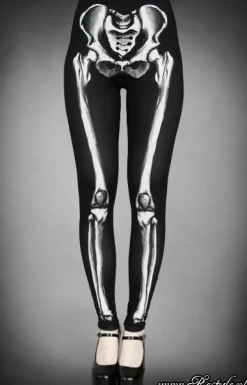 Restyle Skeleton leggings bones trousers horror pants