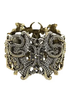 Restyle Snake Bracelet Gold, Wide bangle