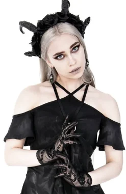 Restyle Strappy Pentagram Acid Wash Tunic Elvish Dress