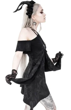 Restyle Strappy Pentagram Acid Wash Tunic Elvish Dress