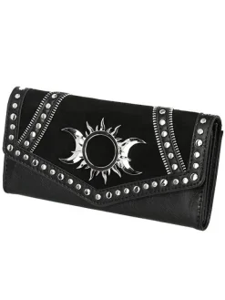 Restyle TRIPLE GODDESS WALLET Gothic moon and sun