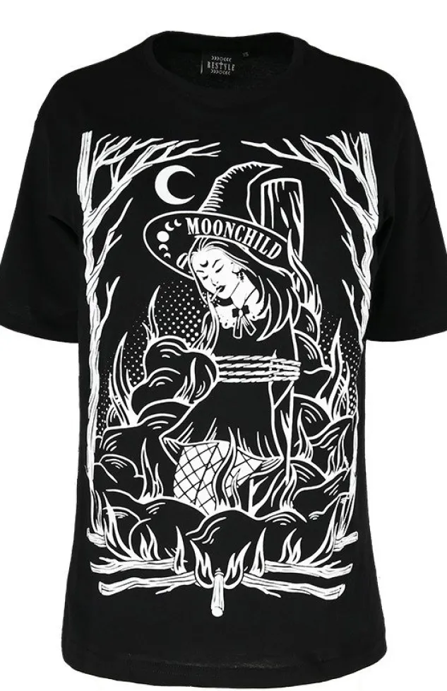 Restyle unisex t-shirt BURN THE WITCH OVERSIZED
