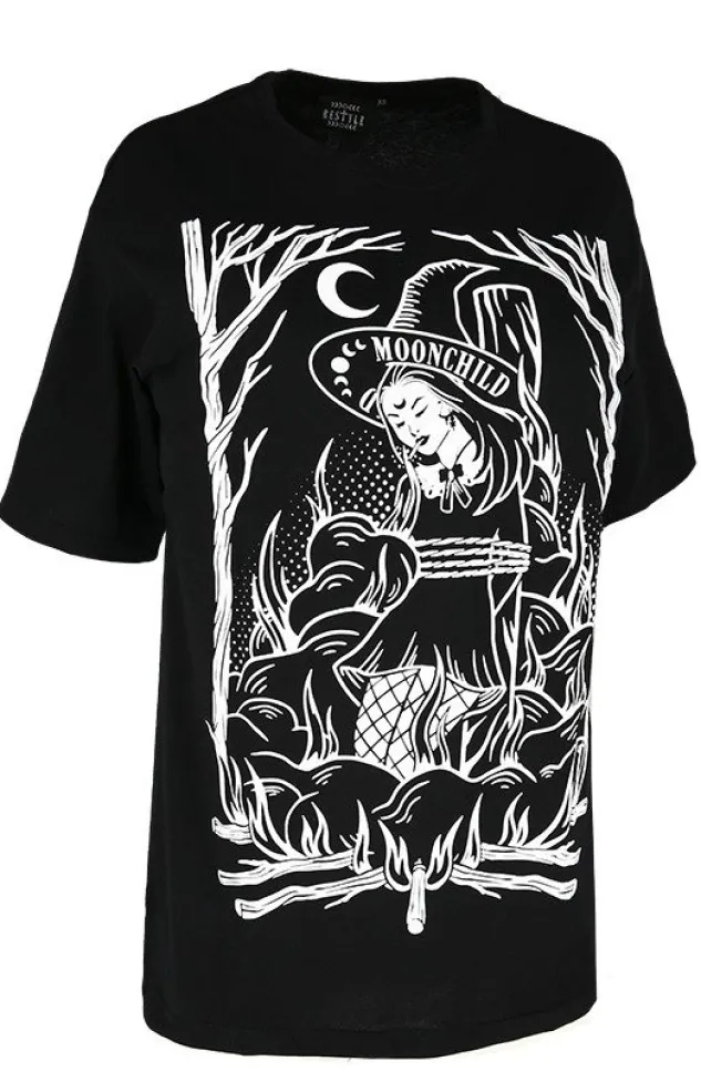 Restyle unisex t-shirt BURN THE WITCH OVERSIZED