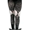 Restyle VELVET VESPER embroidered leggings with pentagrams