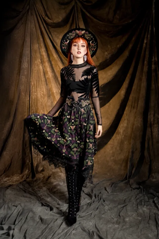 Restyle WILDERWOOD MIDI SKIRT