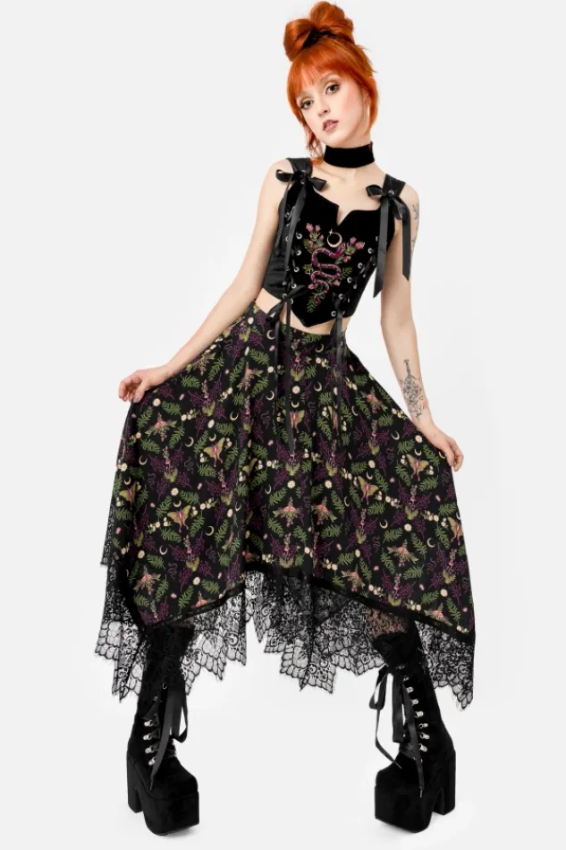 Restyle WILDERWOOD MIDI SKIRT